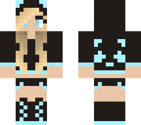 blue panda girl
