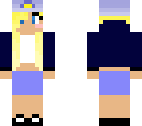 blue teen girl