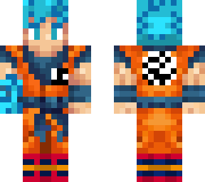 goku with blue hand