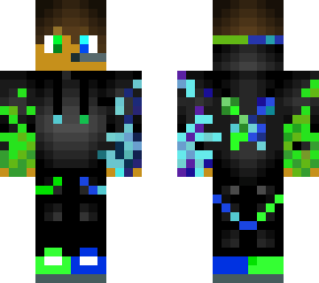 green and blue
