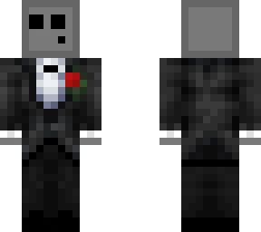 grey slime with tuxedo