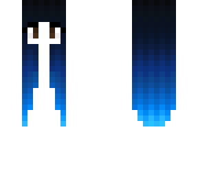 long blue and black hairbase