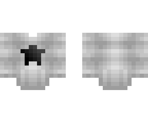 ob - whiteish gray sweater w/ black star