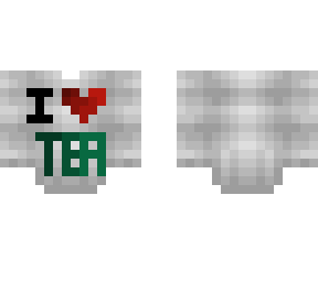 ob - whiteish gray sweater w/ i heart tea writing