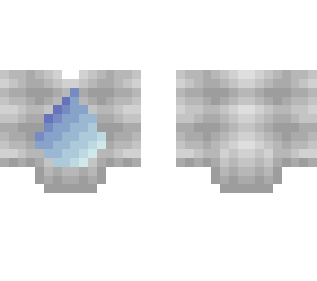 ob - whiteish gray sweater w/ rain drop