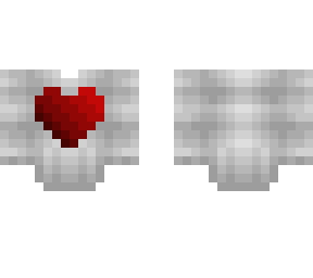 ob - whiteish gray sweater w/ red heart