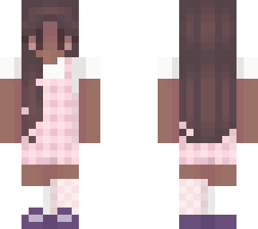 pink plad girl