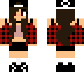 Red Flannel elf girl | Minecraft Skin