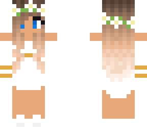 white flower crown