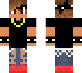 bandana boy with black shirt and gold chain