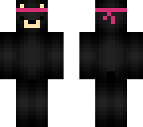 black bear with pink bandana