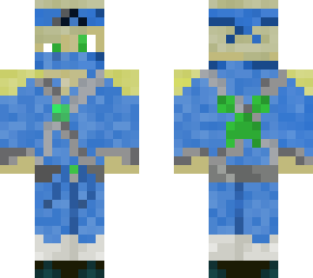 blue and green ninja boy