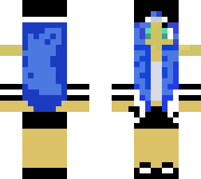 blue and white girl tomboy