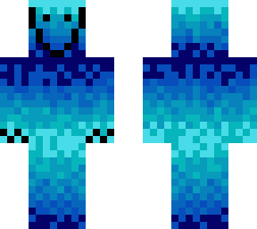 blue paint monster