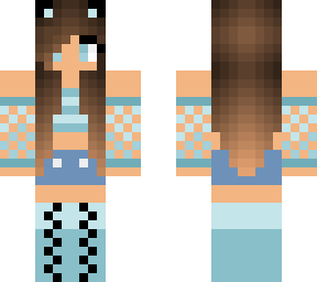 blue theme girl
