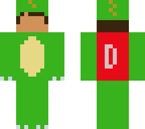 cool green dino with cap without face