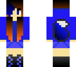 dark blue wolf girl