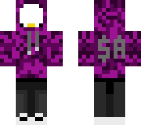 duck with purple camo hoodie