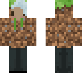 grass block hoodie edit blue hair girl