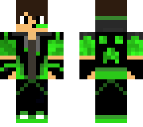 green creeper jacket + headset