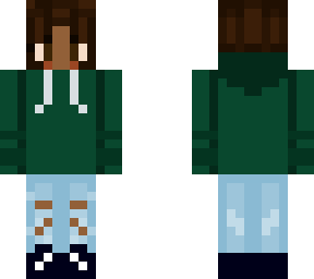 green hoodie