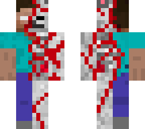 half herobrine, half skeleton