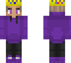 purpled as a king