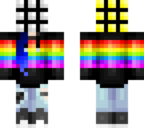 rainbow hoodie rubiks cube thing yea