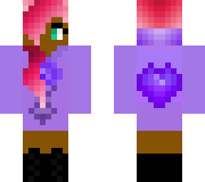rose-haired purple hoodie (re-upload)