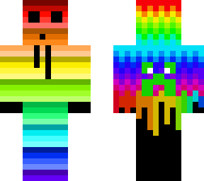 strange rainbow skin i made