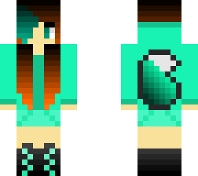 teal wolf girl