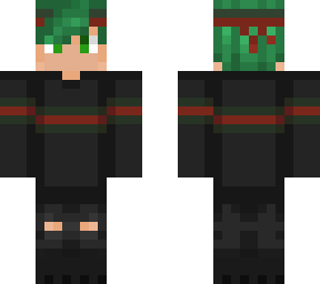 traditional try hard but with green hair