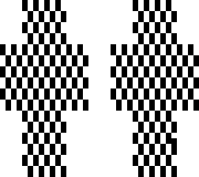 black and white checkered