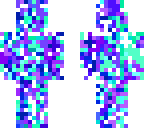 blue and purple