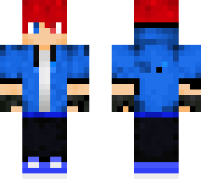 blue hoodie boy