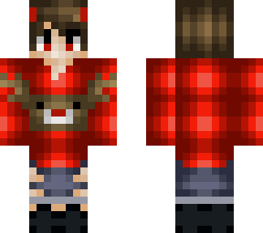boy skin red christmas