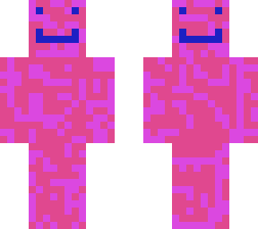 faces everywhere pink n purple dude