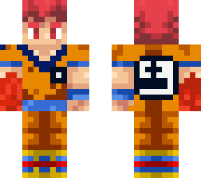 goku with red hand