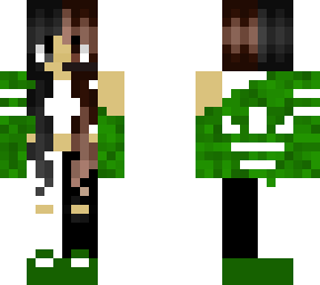green adidas girl with headset
