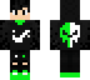 green and withe nike boy