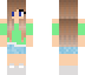 light brown hair girl- summer skin