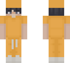 orange guy with hat