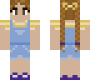 overalls and braids