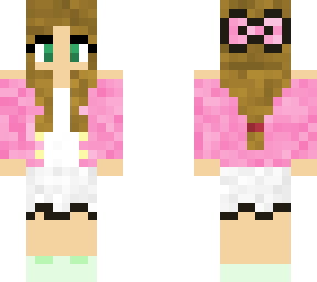 pink bow hair