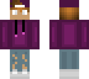 purple sweatshirt dude - full