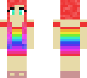 rainbow girl skin showdown