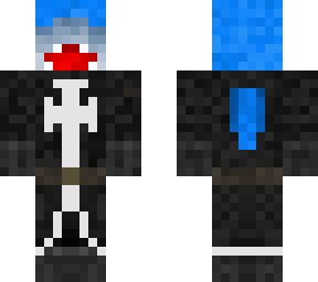 shark wearing black templar knight armor (fixed)
