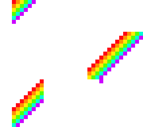 unisex rainbow character