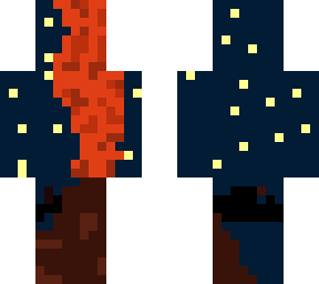 volcano on a starry night