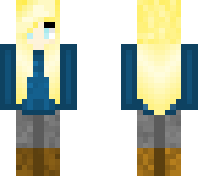 blonde hair cat/wolf